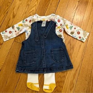 Jean Jumper Dress, matching outfit set
